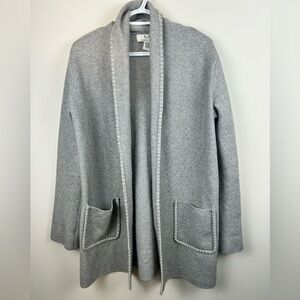 Magaschoni Open Front Knit Sweater Small Cardigan